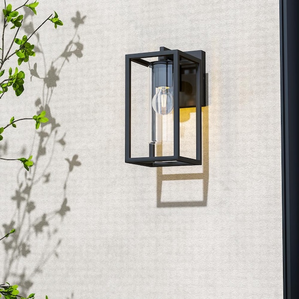 Indoor/Outdoor Hardwired Wall Lantern Sconce with No Bulbs Included