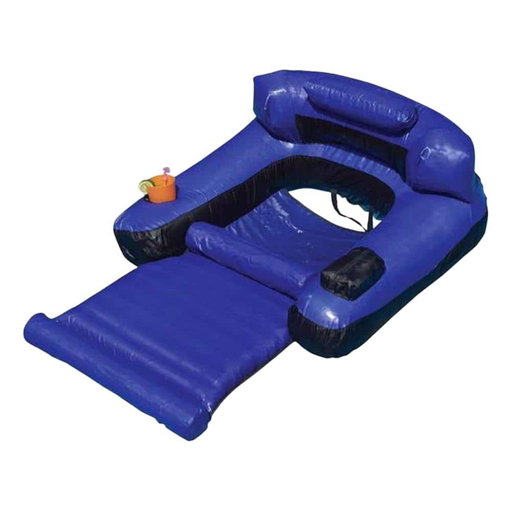 Swimline Fabric Swimming Pool Inflatable Ultimate Floating Lounger Chair  9047 - The Home Depot