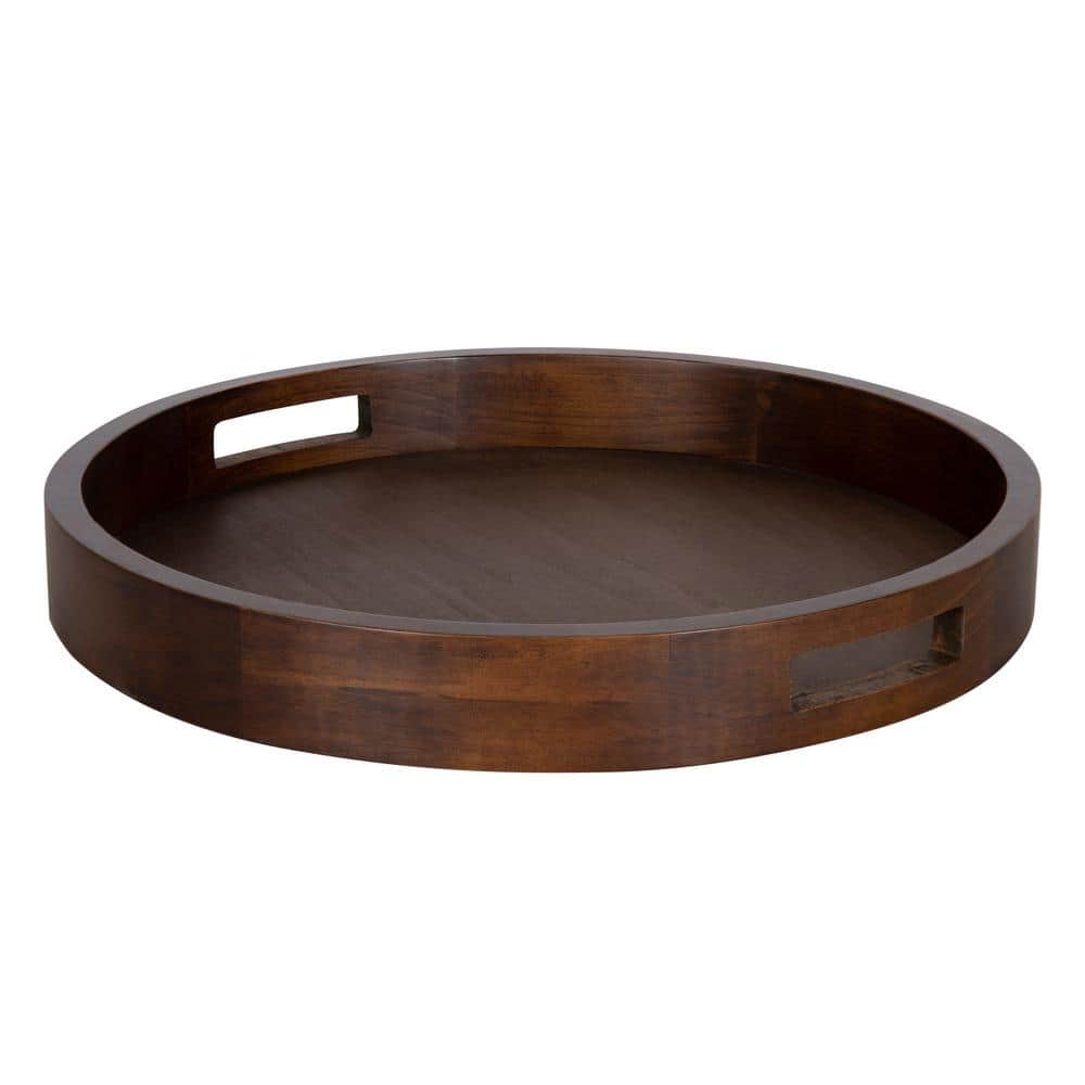 Kate and Laurel Hutton 18 in. x 18 in. x 2 in. Walnut Brown Decorative Wall Shelf 215130 - The Home Depot