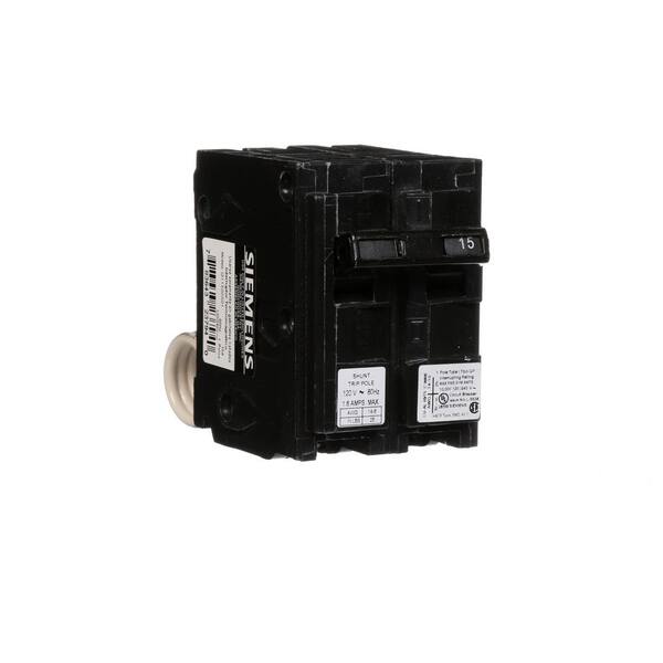 Siemens 15 Amp Single-Pole Type QP Circuit Breaker with 120-Volt Shunt Trip