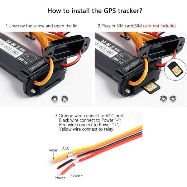 Ahfiwaso 4G GPS Tracker for Vehicles, Waterproof Car Locator