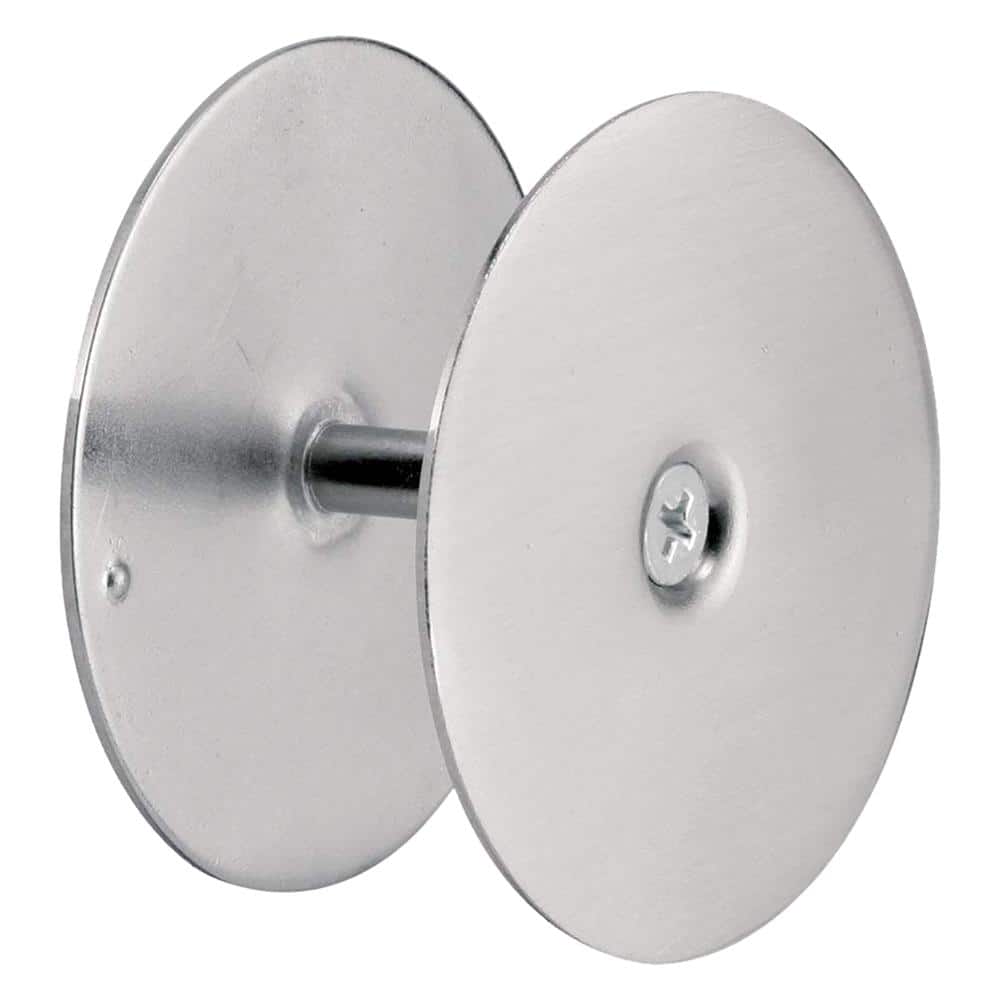 Satin Nickel Steel Door Hole Filler Plate