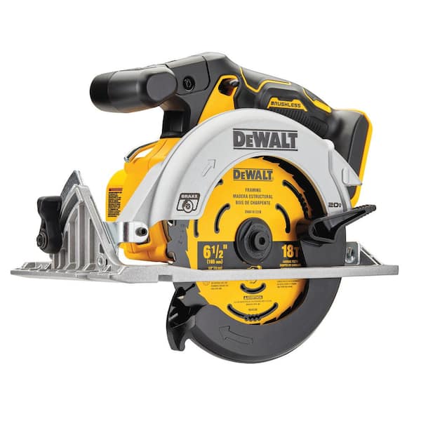 DEWALT 20V MAX Cordless Brushless 6-1/2 in. Circular Saw with POWERSTACK Battery Starter Kit