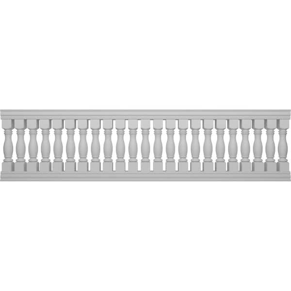 Ekena Millwork Fiberthane Embassy Balustrade 156 in. L x 42 in. H Fiberglass Railing Kit