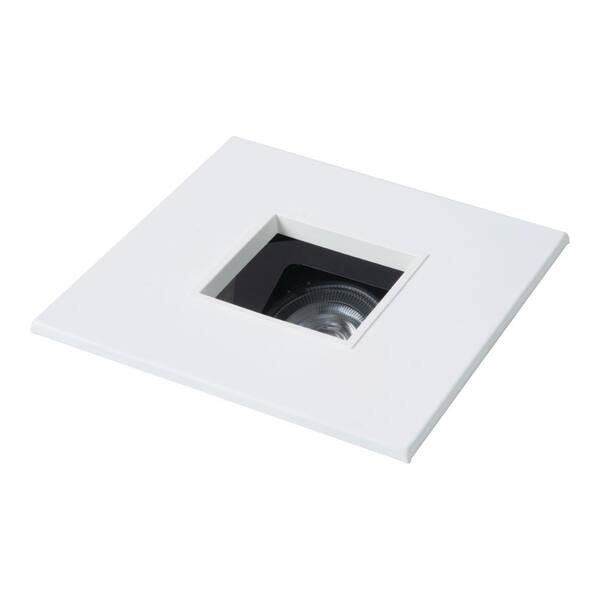 HALO Halo E44 4in. Metal White Square Pinhole w/ Oculus Recessed Trim with White Flange