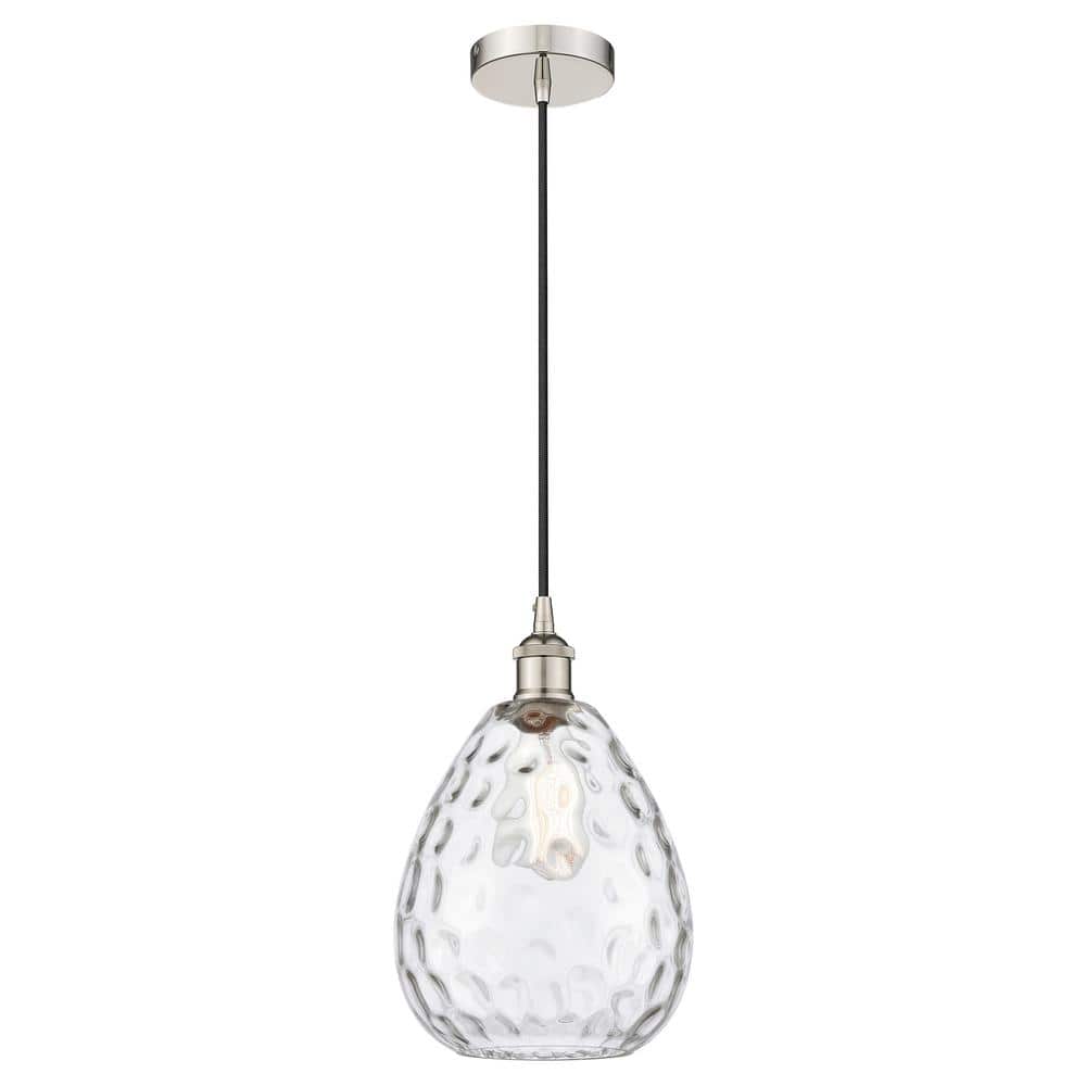 Waverly 60-Watt 1-Light Polished Nickel Standard Mini Pendant Light with Clear Glass Shade, No Bulbs Included price history on PriceWatchPro