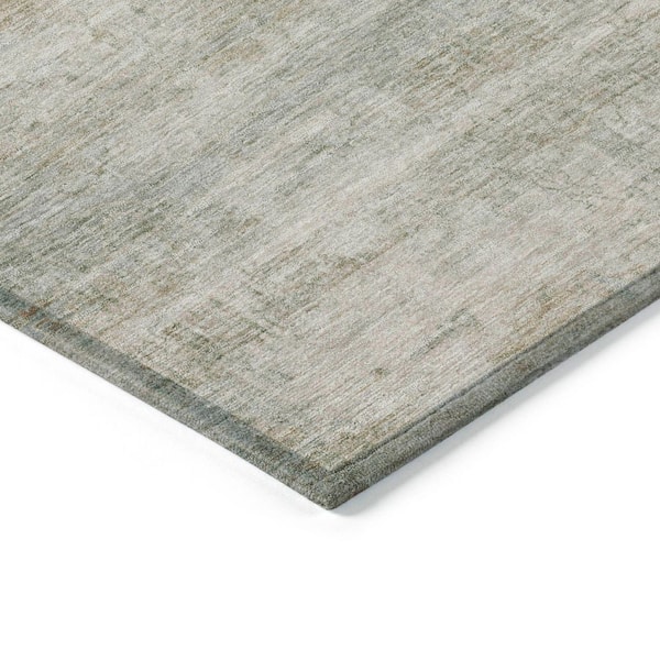 Chantille Machine Washable Indoor/Outdoor Abstract ACN2154 Putty 1 ft. 8 in. x 2 ft. 6 in. Accent Rug
