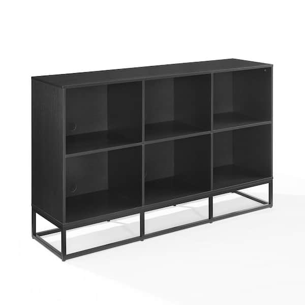 Enzo Black Record Storage Media Console