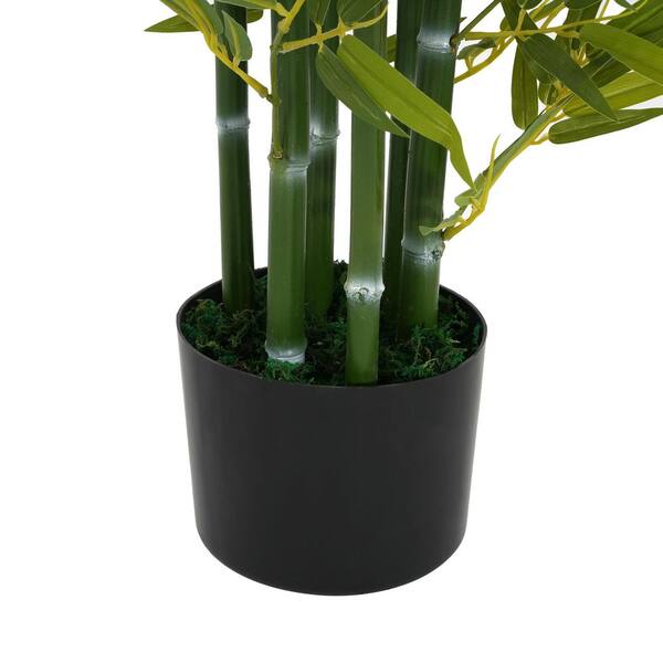 Afoxsos 5 ft. Artificial Bamboo Tree in Pot, Set of 2 HDSA10OT802