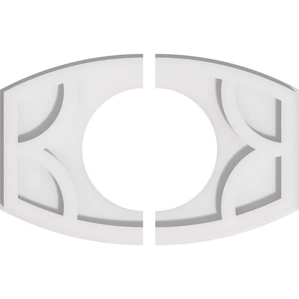 Ekena Millwork 1 in. x 14 in. x 9.375 in PVC Medallion Moulding