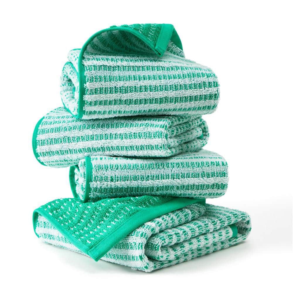 TOWN & COUNTRY LIVING Striped Reversible Terry Organic Cotton 20