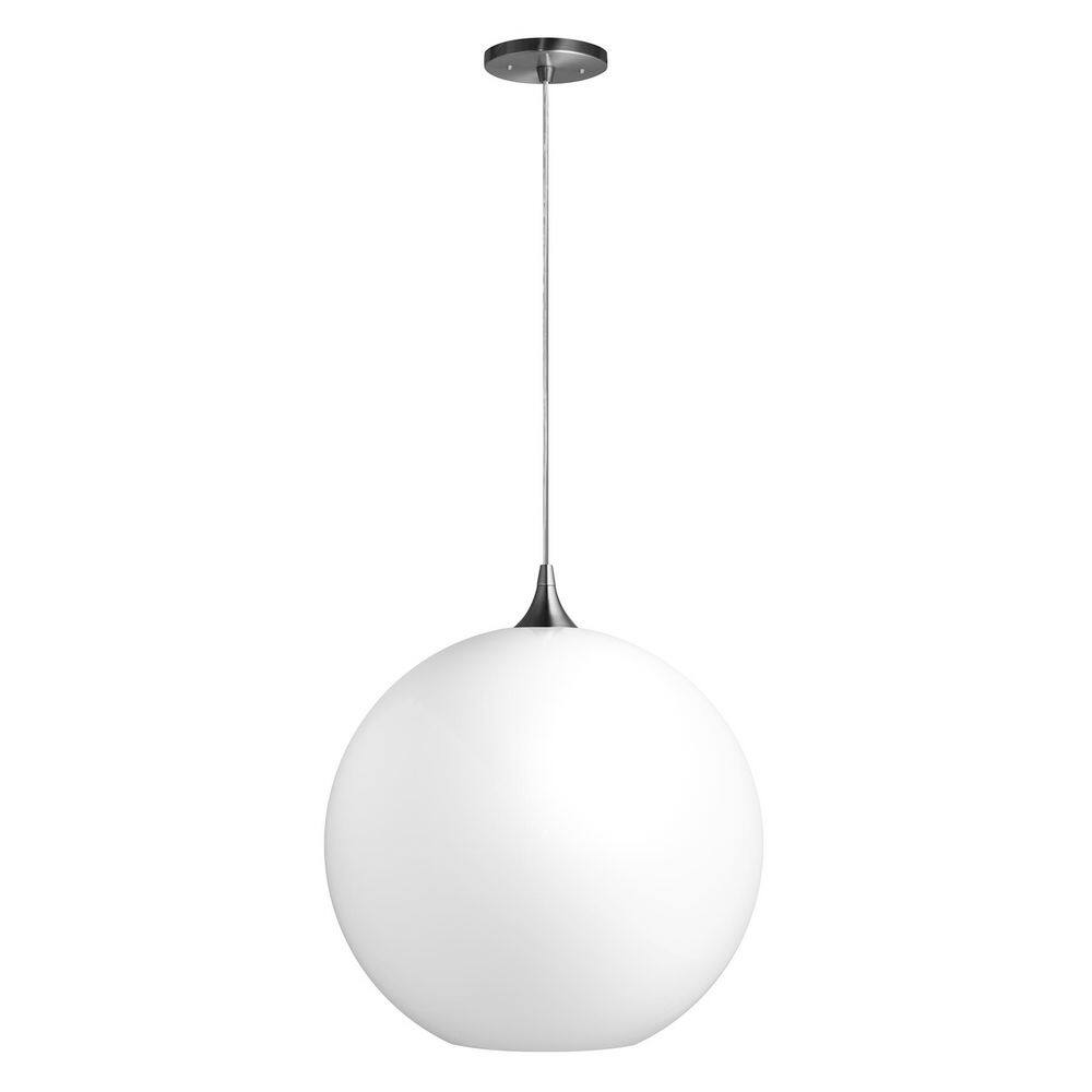 16 in. Brush Nickel Globe Pendant Light price history on PriceWatchPro