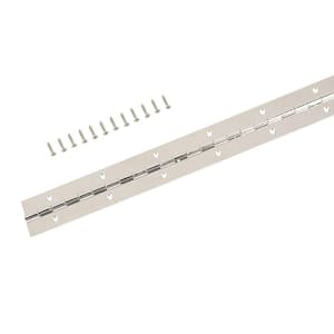 1-1/16 in. x 12 in. Bright Nickel Continuous Hinge