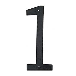 10 in. Textured House Number 1