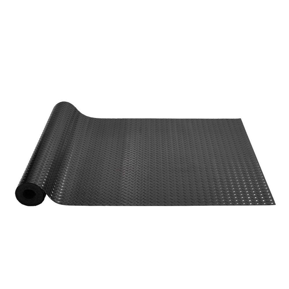 Garage Floor Mats 2 Rolls 3.6 ft. W x 17 ft. L Black 2.5 mm Thickness Garage Flooring PVC Garage Mats for Under Car price history on PriceWatchPro