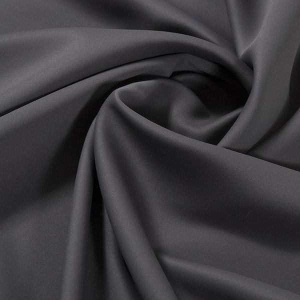 Best Home Fashion Dark Grey Grommet Blackout Curtain - 80 in. W x 108 in. L  GROM_WIDE-80X108-DK.GREY - The Home Depot