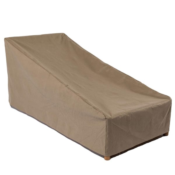 Classic Accessories Duck Covers Essential 80 in. Tan Patio Chaise Lounge Cover