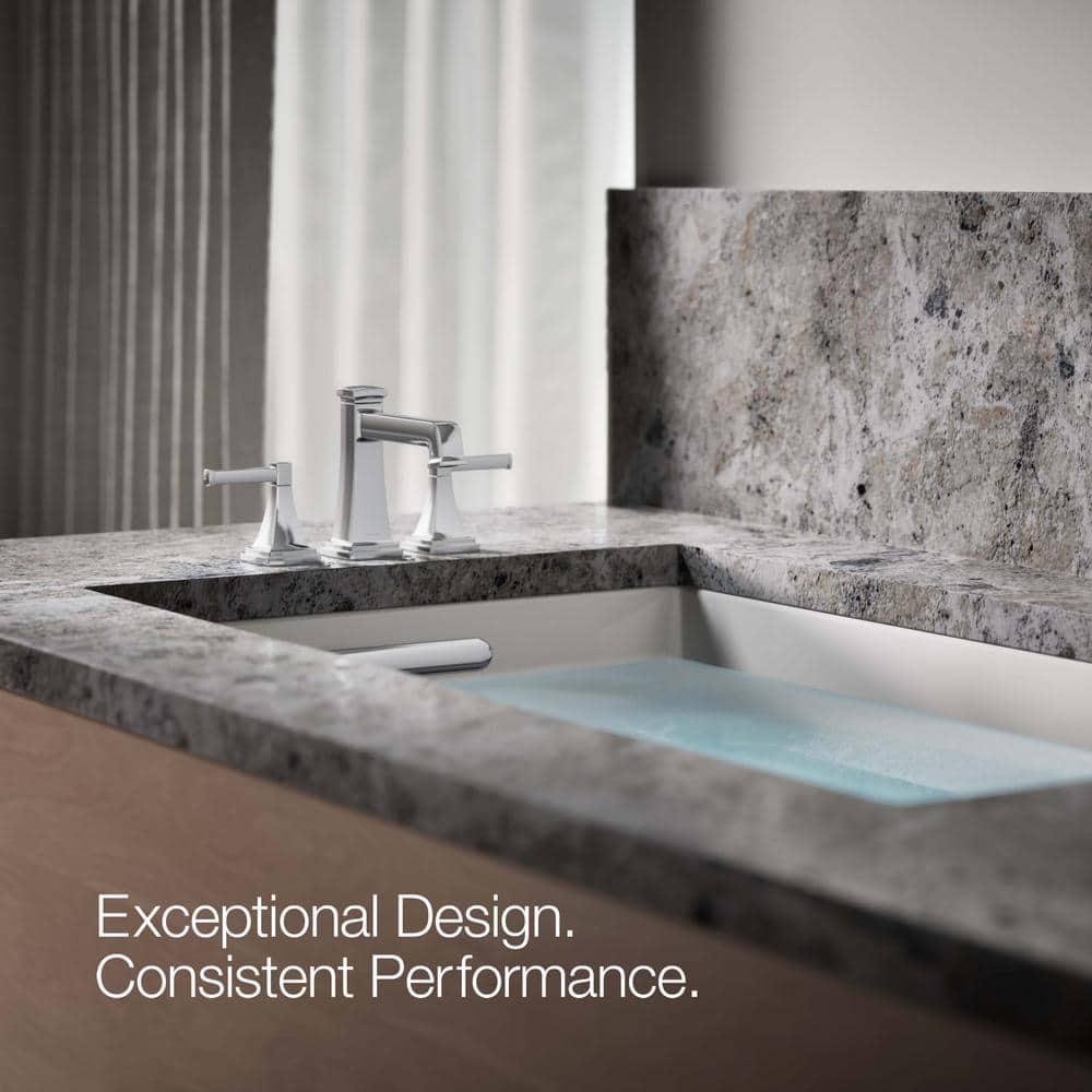 Polished Chrome Deck Mount Bath Faucet with Knob Handles