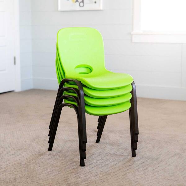 Lifetime Lime Green Stacking Kids Chair (Set of 13) 80474