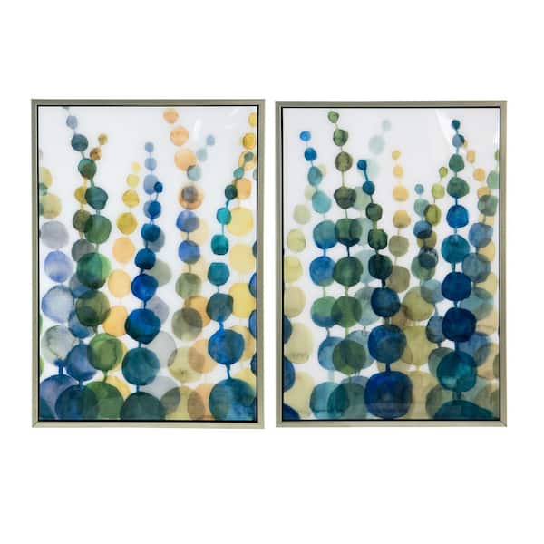 A & B Home Printed Acrylic Wall Art 2-Piece Framed Nature Art Print 36.2 in. x 25.6 in. .