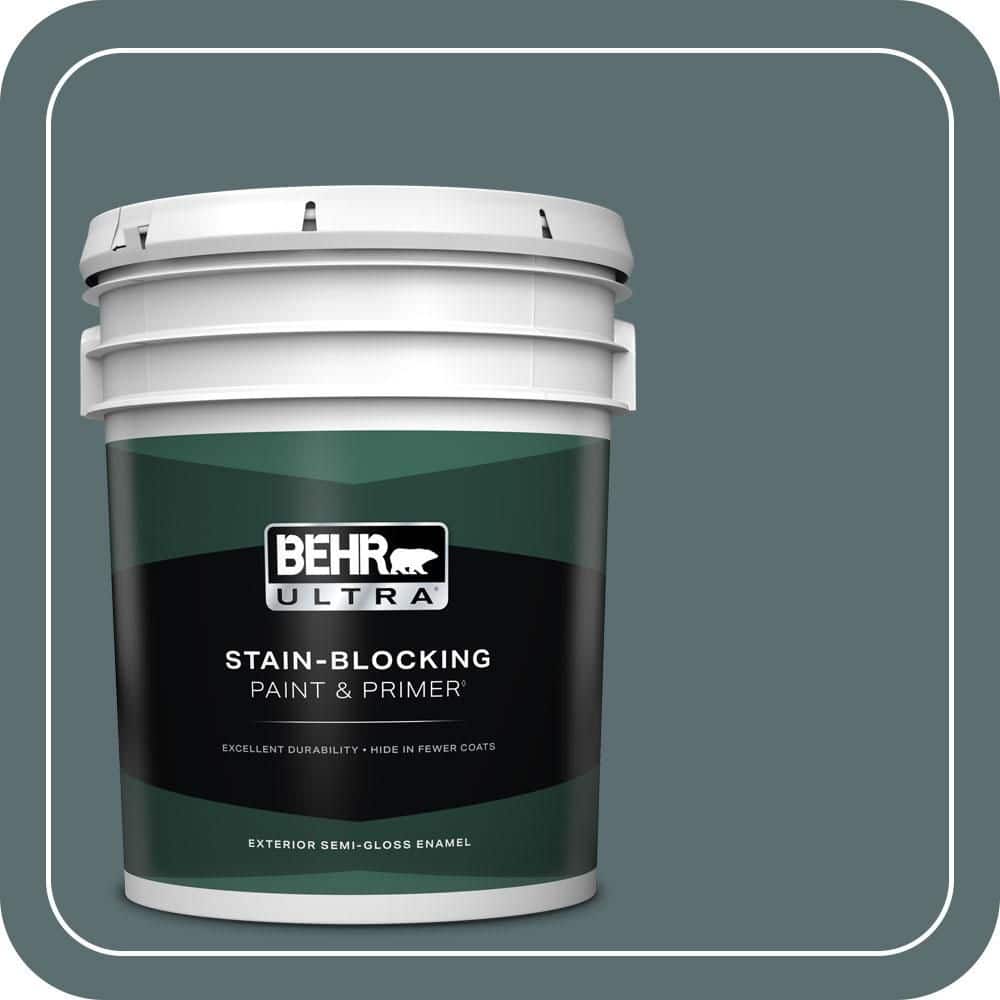 5 gal. #ECC-58-3 Unreal Teal Semi-Gloss Enamel Exterior Paint & Primer price history on PriceWatchPro