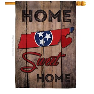 2.5 ft. x 4 ft. Polyester State Tennessee Sweet Home States 2-Sided House Flag Regional Decorative Vertical Flags