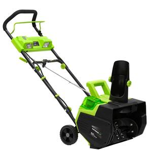 22 in. 40-Volt Cordless Electric Snow Thrower with 4.0 Ah Battery and Charger Included