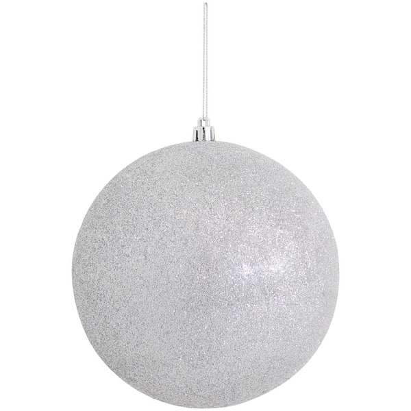 Sunnydaze Decor Sunnydaze 6 in. Sparkle and Shine Christmas Ball Ornament  Set - Red/Silver SME-050 - The Home Depot