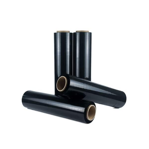 18 in. x 1500 ft. 80-Gauge 4 Rolls Pallet Wrap Stretch Film Hand Shrink Wrap 1500 ft.