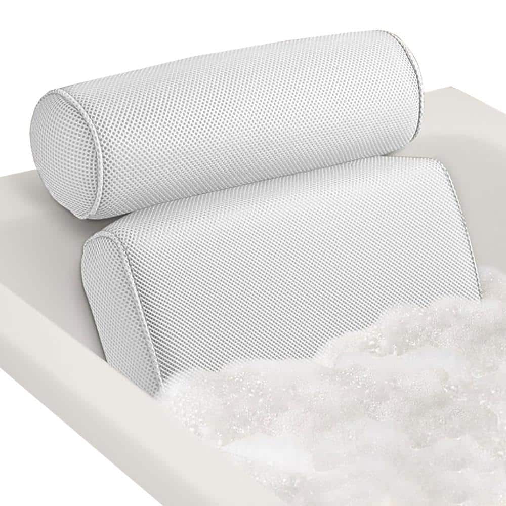 15 in. L x 12.6 in. W x 3 in. H Bath Accessory, Bath Pillow Tub with Thick Soft Air Mesh in White, Fits All Bathtub price history on PriceWatchPro