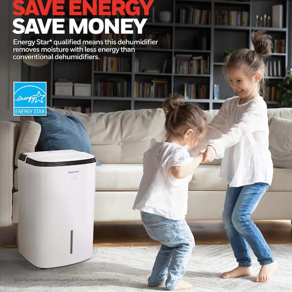 Honeywell TP70AWKN Smart WiFi Energy Star Dehumidifier for Basements & Large Rooms Up to 4000 sq. ft. with Alexa Voice Control - 2