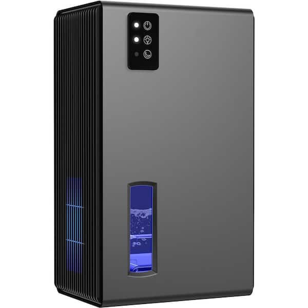 1-Piece Bathroom Accessory Set in Black, 1000 sq.ft. Dehumidifiers for Home, 95 oz. Water Tank, 7 Colors LED Light