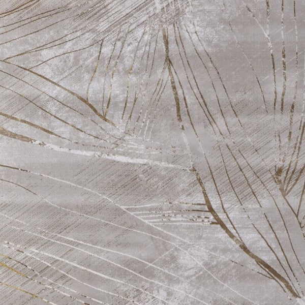 10 X 13 Silver, Brown, Taupe Abstract Area Rug