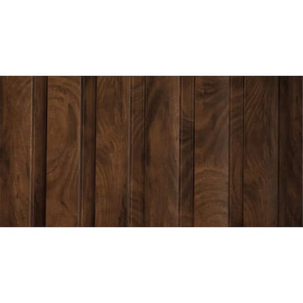 FROM PLAIN TO BEAUTIFUL IN HOURS Large Slats 1/2 in. x 0.79 ft. x 7.8 ft. Cherry Glue-Up Decorative Foam Wood Slat Wall Panel (10-Pack)/62.25 sq.ft.