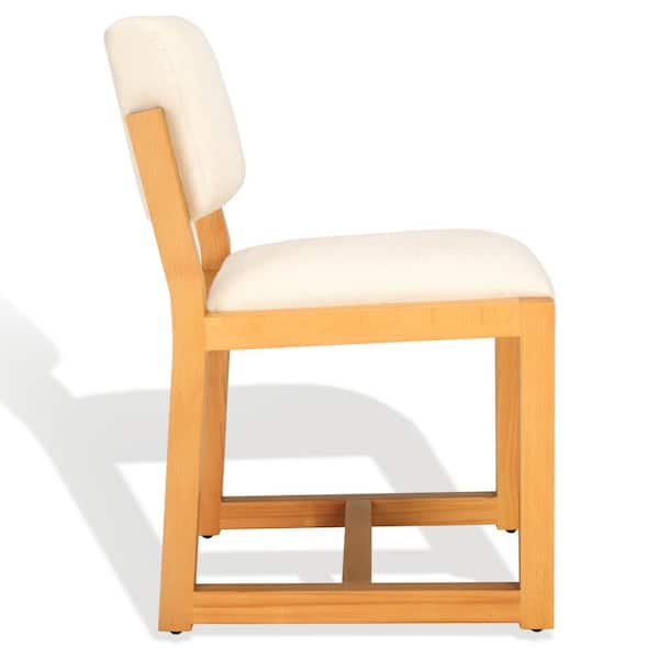 SAFAVIEH Galileo Sand 20 in. Solid Beech Dining Chair