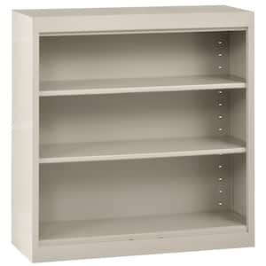Welded 36 in. Tall Putty Metal Standard Bookcase