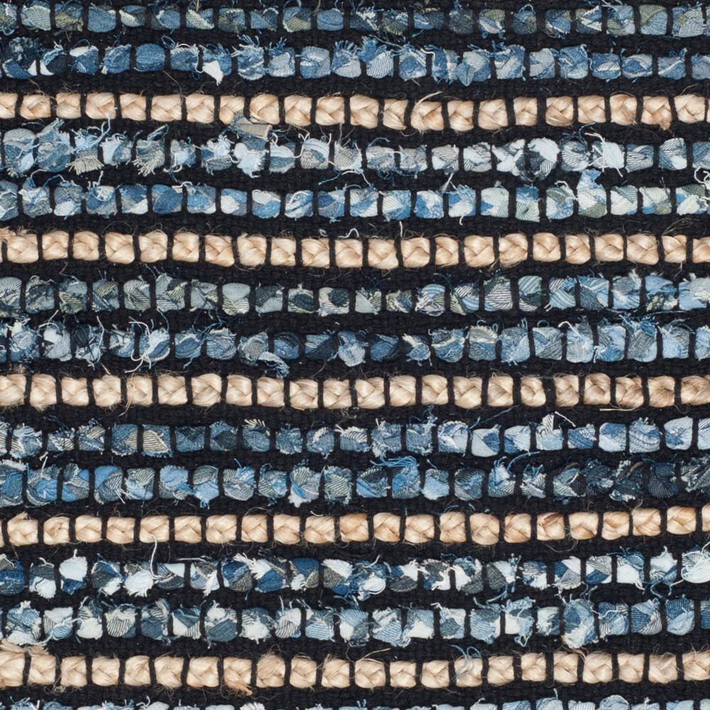 Cape Cod Blue and Natural Handwoven Cotton Area Rug
