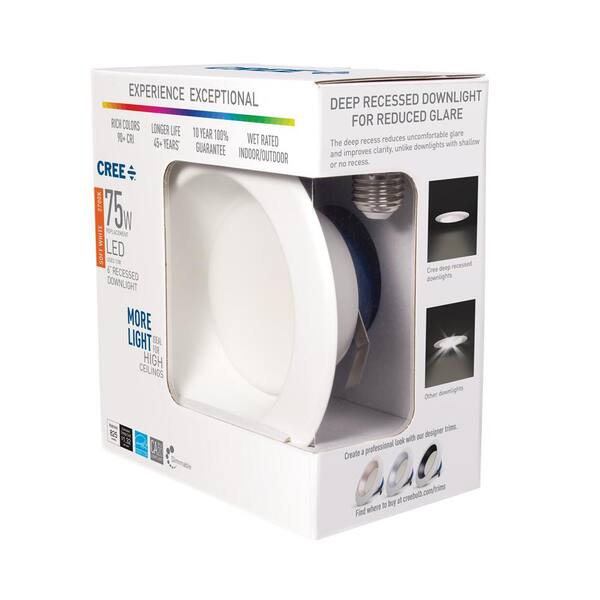 Cree Lighting C-DL6-A-650L-27K-B1 6-Inch Recessed Lighting Fixture