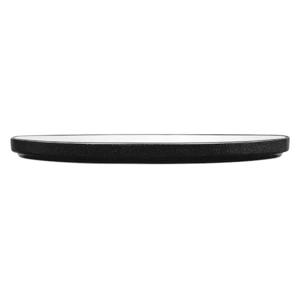 Colortex Stone Black 11.5 in. Porcelain Round Platter