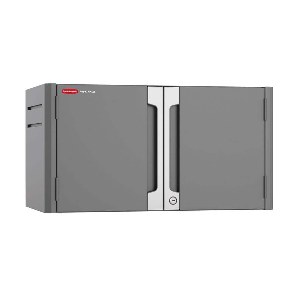 FastTrack 32 in. W Steel Single 2-Door Cabinet Track System Kits in Grey (1-Pack) price history on PriceWatchPro