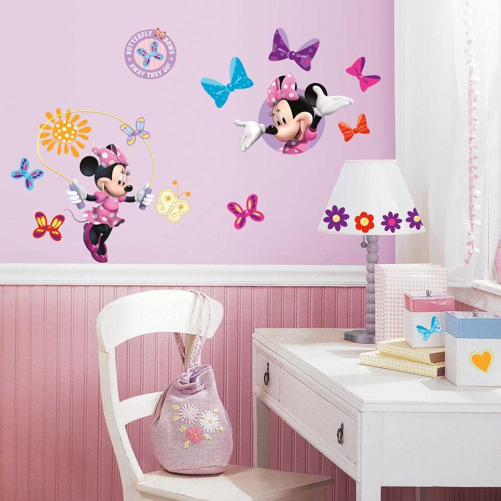 Self-adhesive Wall Sticker Disney Classic Minnie And Mickey Mouse