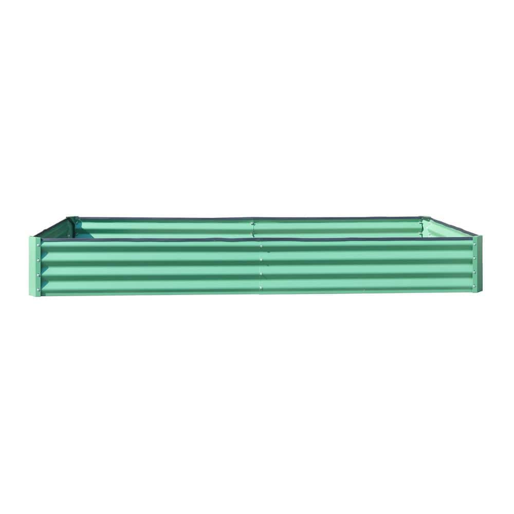 8 ft. x 4 ft. x 1 ft. Green Steel Outdoor Planter Garden Boxes price history on PriceWatchPro