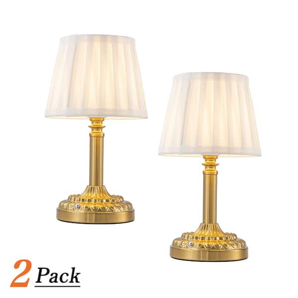 ALOA DECOR H11'' Glam Cordless Table Lamp Touch Control with Way