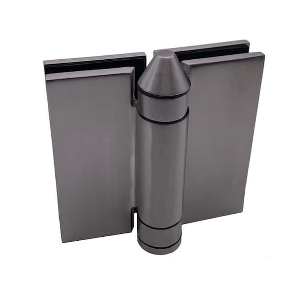 Richelieu Hardware 4-1/2 in. Stainless Steel Adjustable Spring-Loaded Pool Gate Hinge for Glass-to-Glass Mount