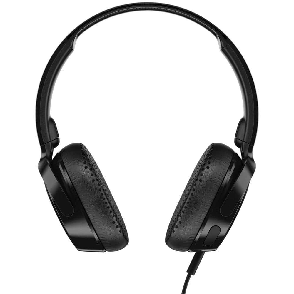 Caprichoso África resbalón Skullcandy Riff On-Ear Wired Headphones with Microphone in Black S5PXY-L003  - The Home Depot