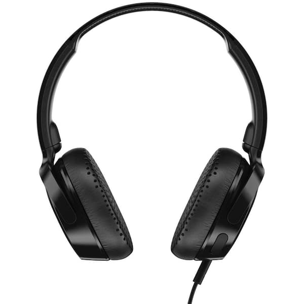 Skullcandy Riff On-Ear Wired Headphones with Microphone in Black