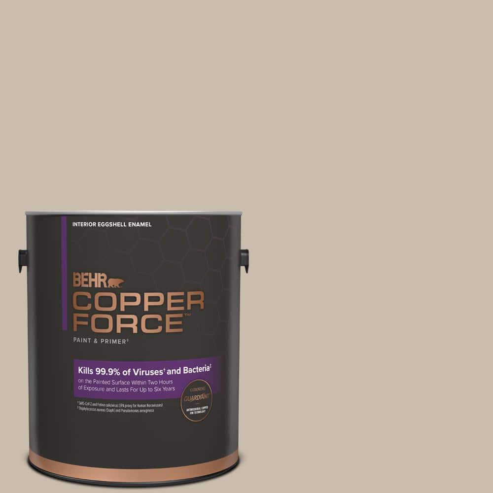 COPPER FORCE 1 gal. PPU513 Creamy Mushroom Eggshell Enamel Virucidal