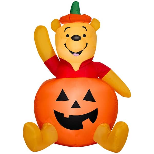 3 ft Airblown-Pooh in Pumpkin Halloween Inflatable