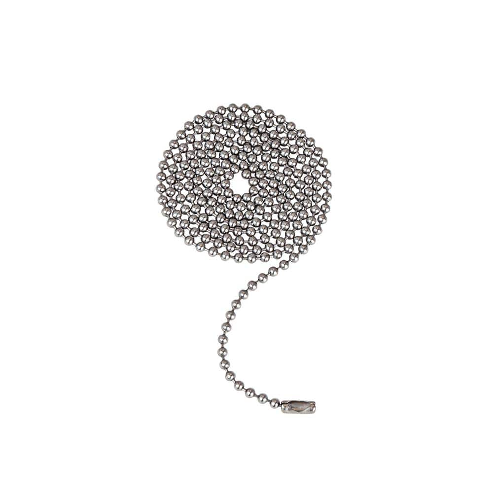 36" Stainless Steel Beaded Pull Chain Connector