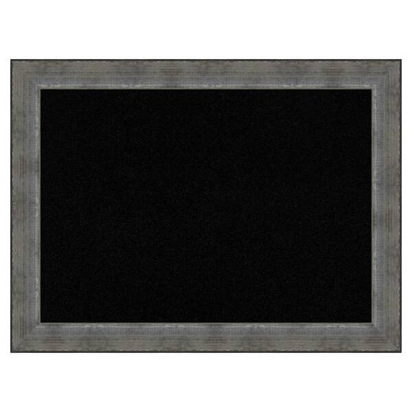 Amanti Art Forged Pewter Wood Framed Black Corkboard 32 in. x 24 in ...